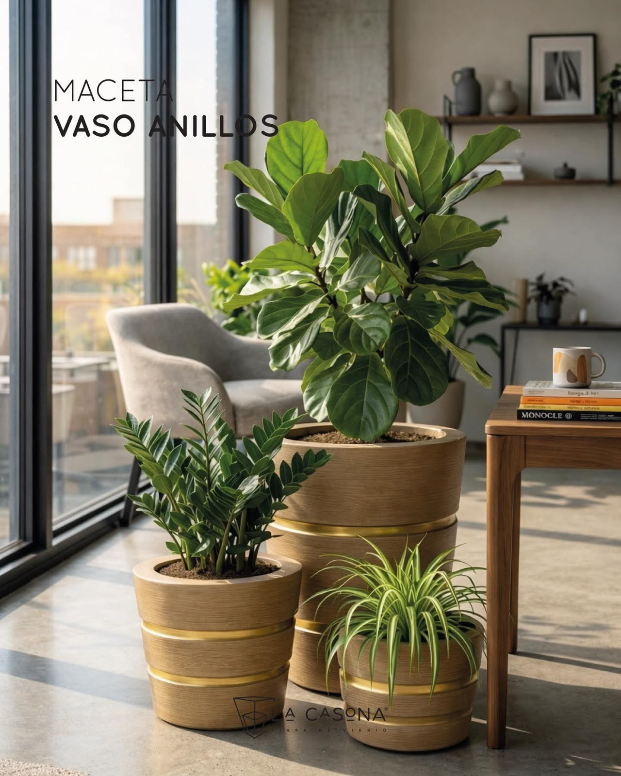 MACETA VASO ANILLOS
